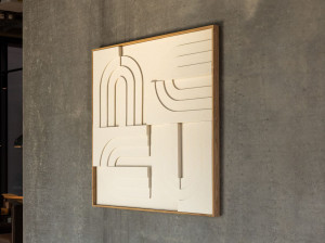 Настенная акустическая панель из переработанной ткани