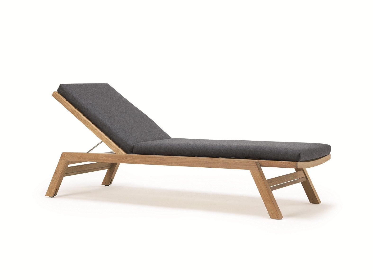 Садовая кровать с откидной спинкой из тикового дерева с колесами Ethimo Costes ARCH-00097028 - Вид №20