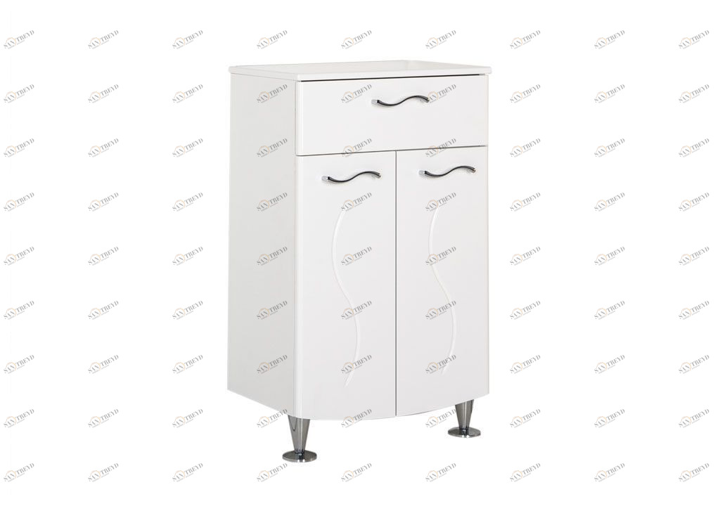 Тумба для ванной без раковины Aquanet Моника 50 белый 00186779