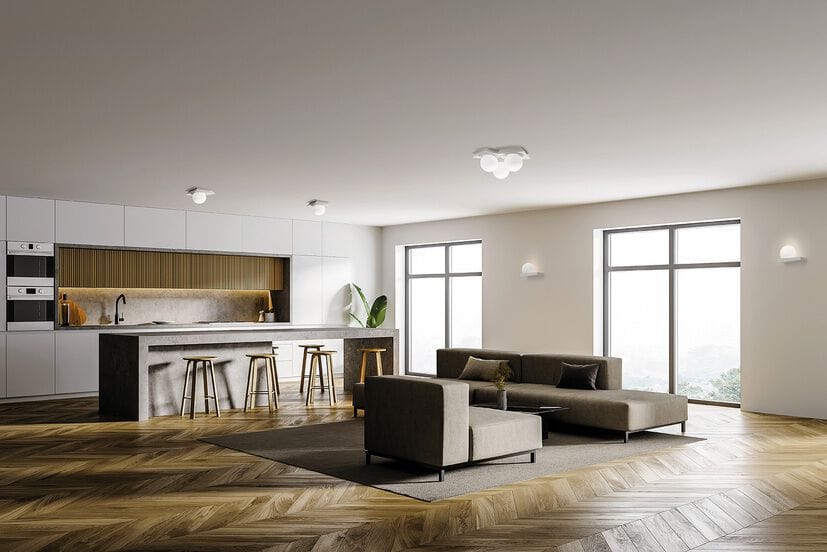 Гипсокартон светодиодный потолочный светильник Tecnico Cicladi ARCH-00017908 - Вид №3