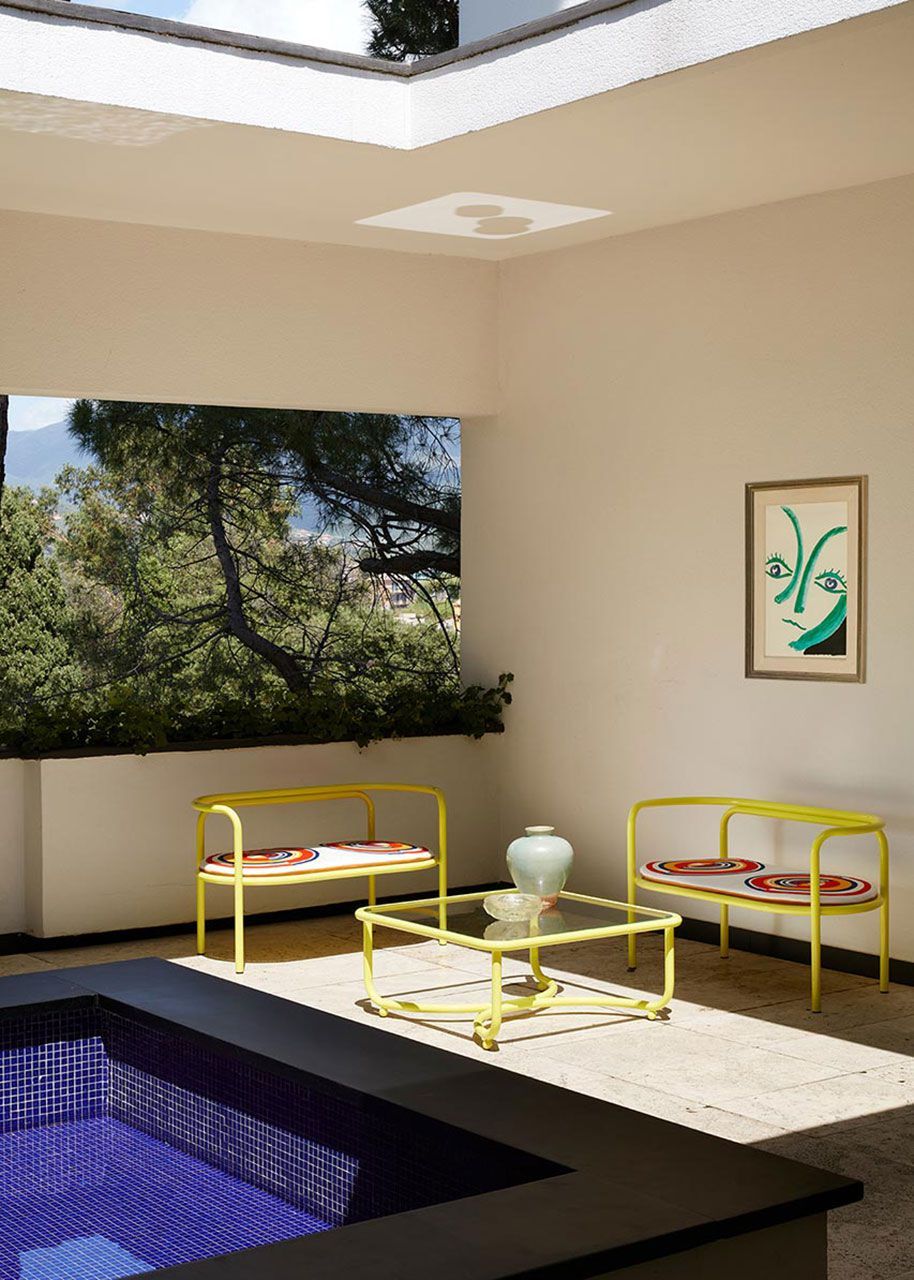 Квадратный садовый стол из нержавеющей стали и стекла Exteta Locus Solus ARCH-00090760 - Вид №6