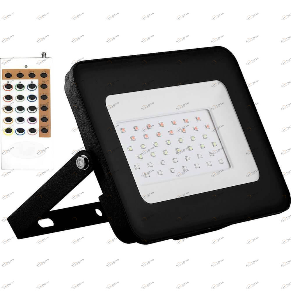 Уличный прожектор светодиодный 18х3х3 см черный Feron FERON  00-3899433 Черный 