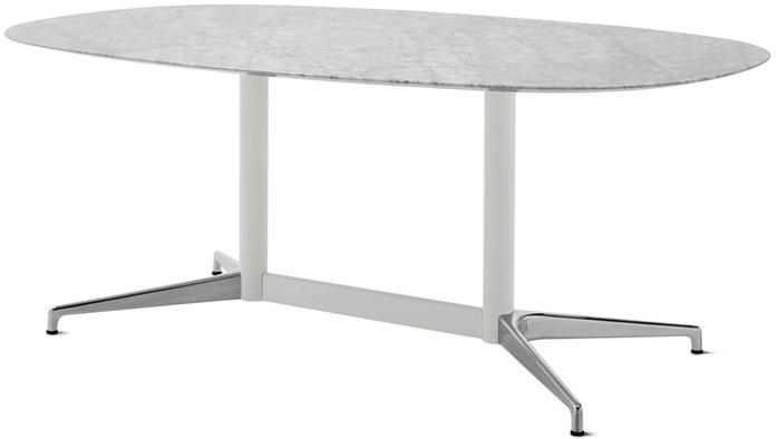 Herman Miller Овальный стол для переговоров из мрамора с системой прокладки кабелей Civic sun-id-1479269 - Вид №1