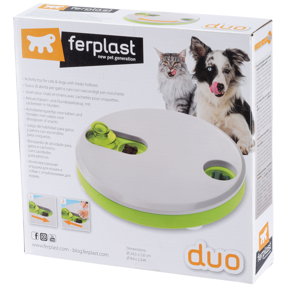 ПР0057064 Игрушка-кормушка для кошек DUO интерактивная FERPLAST  - Вид №1