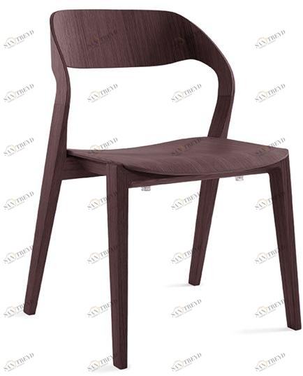 Crassevig Штабелируемый деревянный стул Mixis sun-id-1513554