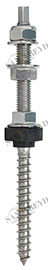 Винт NW 31 10 250 NW31 Tecfi Ø10  M10 x 250 