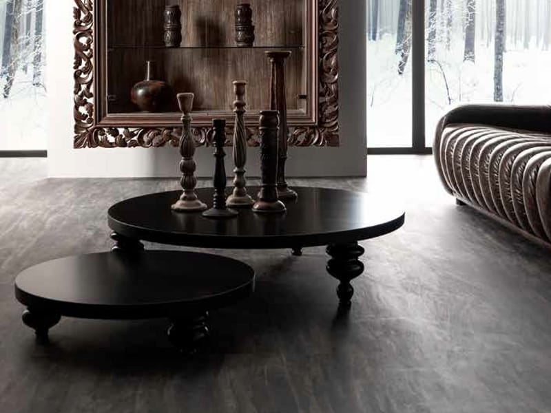 Низкий круглый журнальный столик для гостиной CorteZari Zoe Gold ARCH-00031115