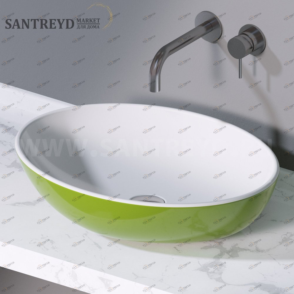 L243221 Накладная раковина на столешницу  овальная A. e T. Italia THIN AeT ITALIA