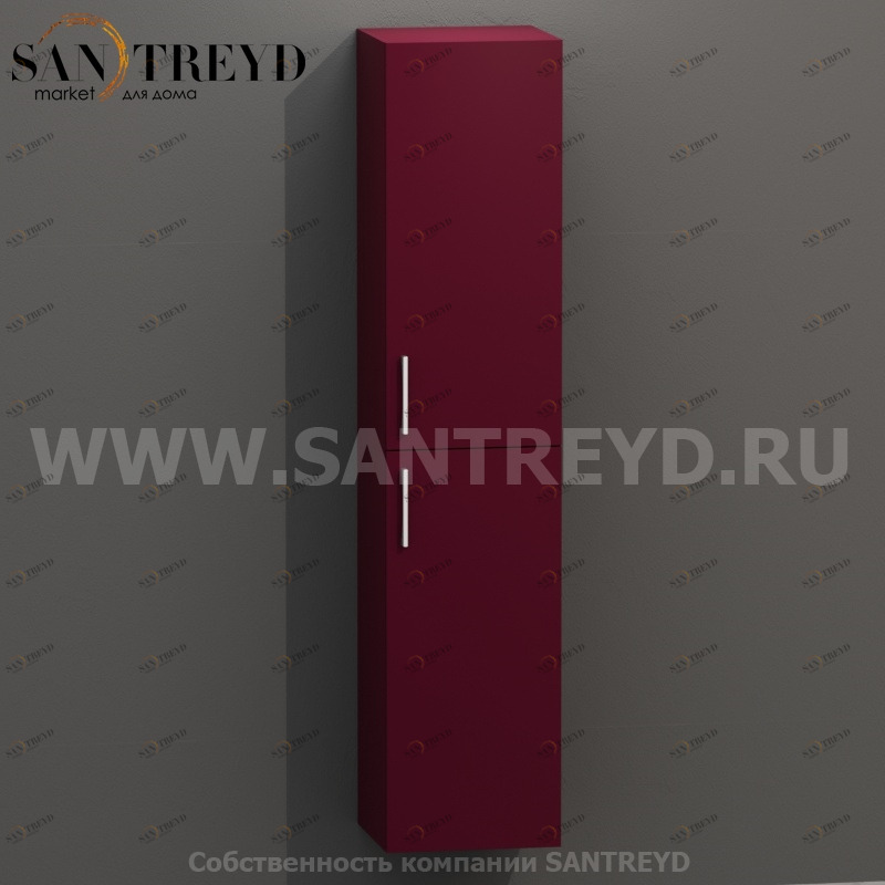 MDC055 Высокий шкаф с двумя створками 160 см красный Globo 4ALL Италия Ceramica Globo