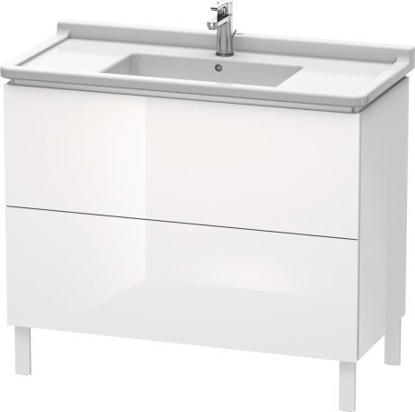 LC661003838 Тумбочка напольная L-Cube #LC6610 1020 x 469 мм Доломитово-серый глянцевый лак Duravit - Вид №2