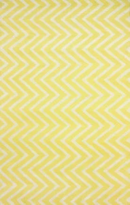 Ковер Zig Zag желтый 200х280 DOLLY CAPRETS ДИЗАЙНЕРСКИЕ, ЗИГ ЗАГ 015215 Белый;желтый