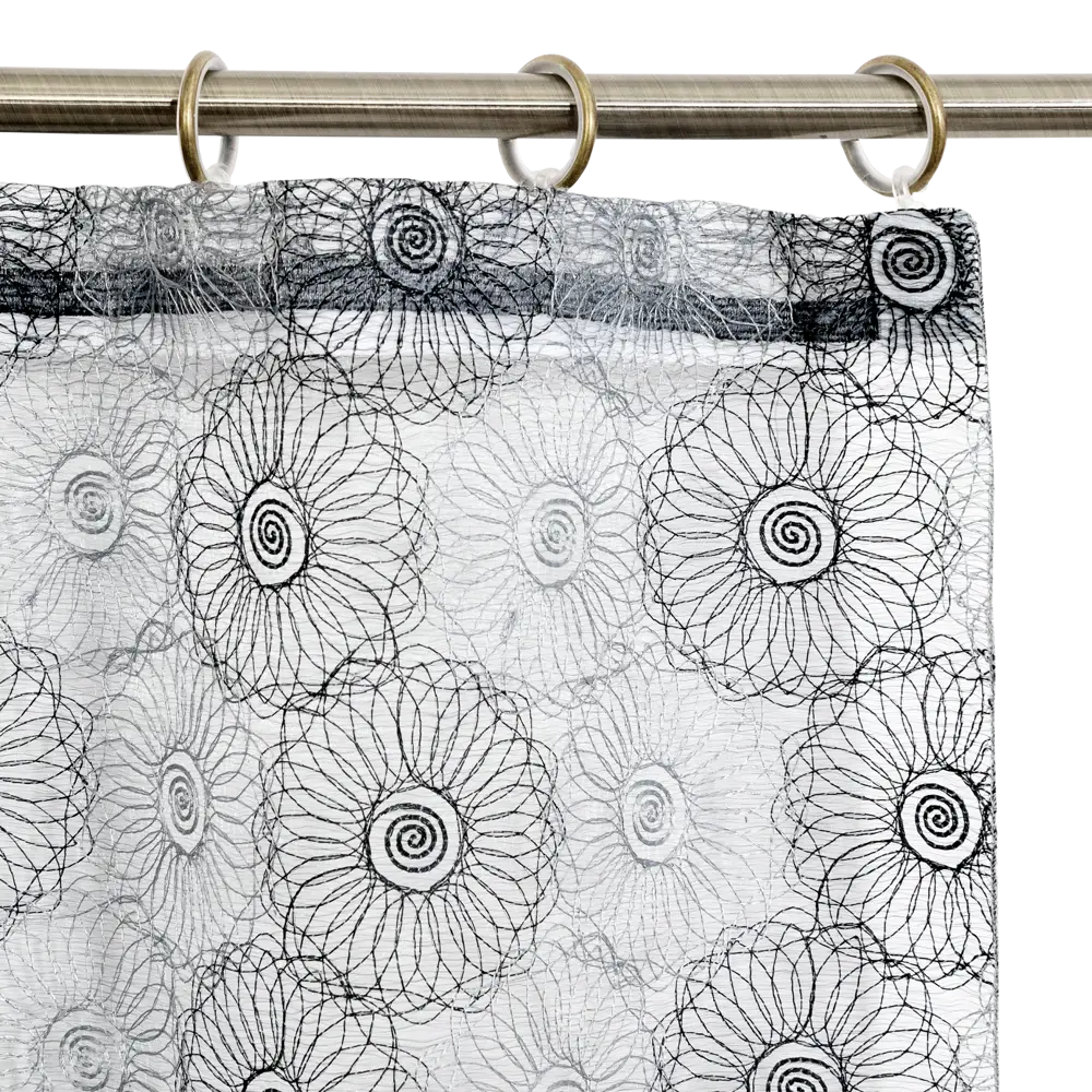 Тюль на ленте «Одуванчик», 150х270 см, орнамент, цвет серый ТОРГОВЫЙ ДОМ ТЕКСТИЛЬ STLM-2004762 - Вид №4