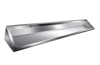 MF-19 (2800 мм) Раковина-желоб коллективная Public Steel 