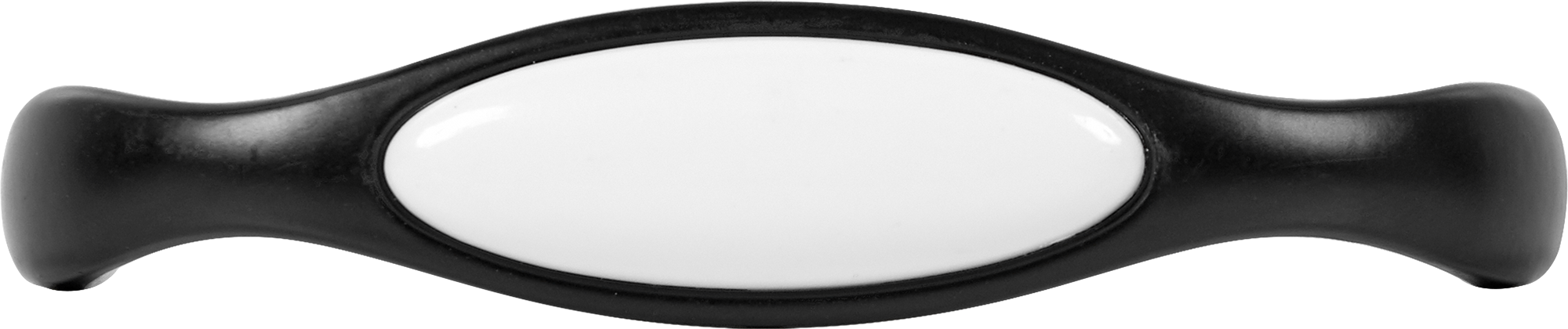 82334650 Ручка-скоба L4.004.96BL 96 мм, цвет чёрный/белый STLM-0024779 Santreyd  - Вид №2