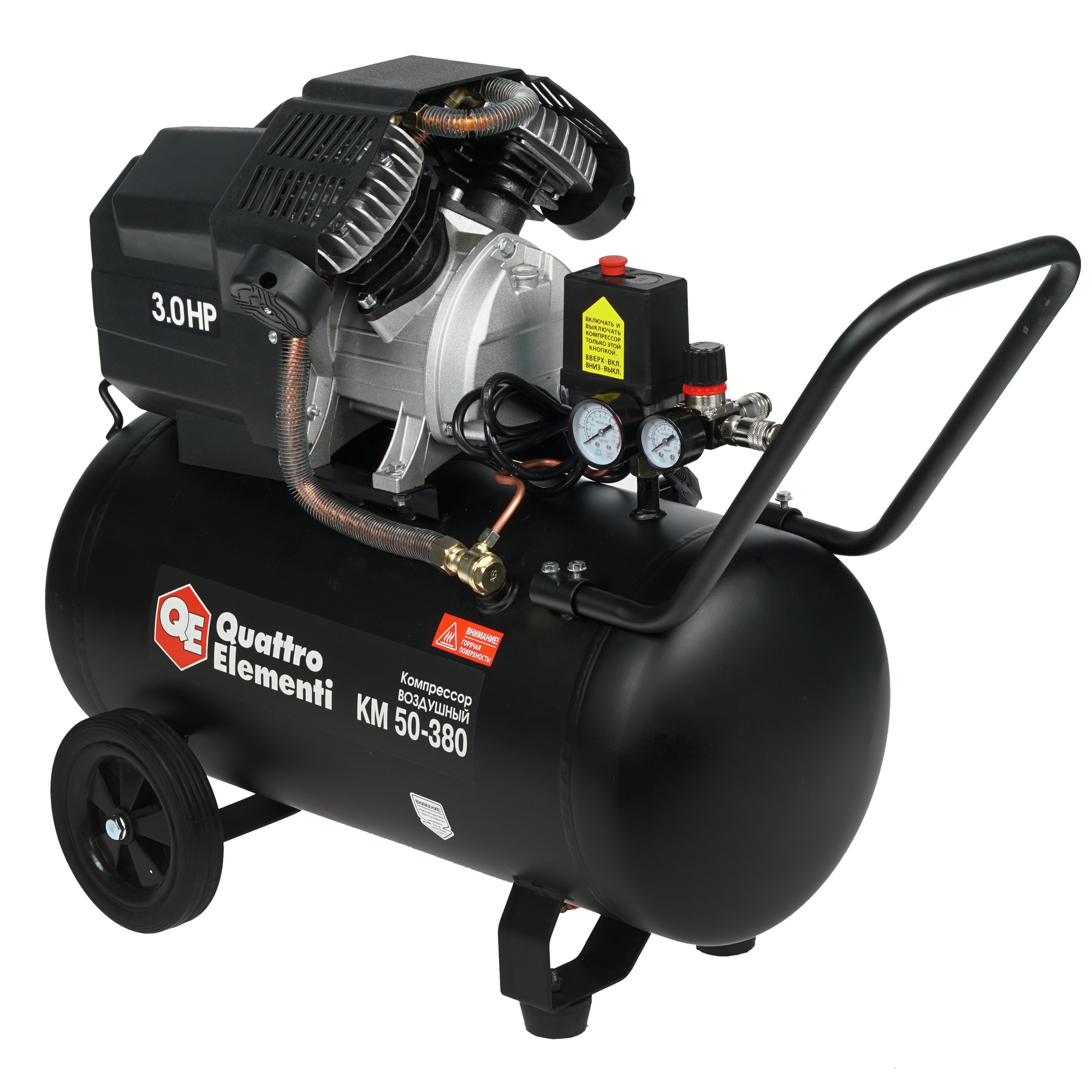 Компрессор поршневой масляный Quattro Elementi KM 50-380 248-504 1167351 STDN-0042126