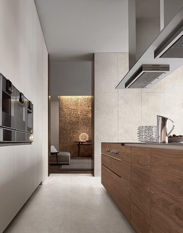 Poliform Кухня из стали и дерева с полуостровом sun-id-1424834 - Вид №12