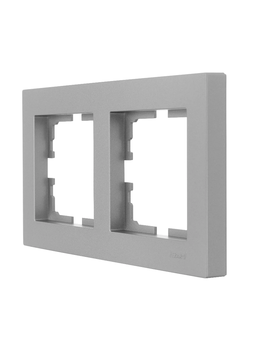 VESNA Рамка 2-ая горизонтальная без вст платина LEZARD 742-3500-147 - Вид №2