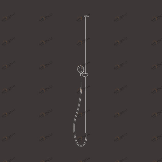 Душевой Ползунок с Delrin® круглых ручным душем  FRE173 CEADESIGN 