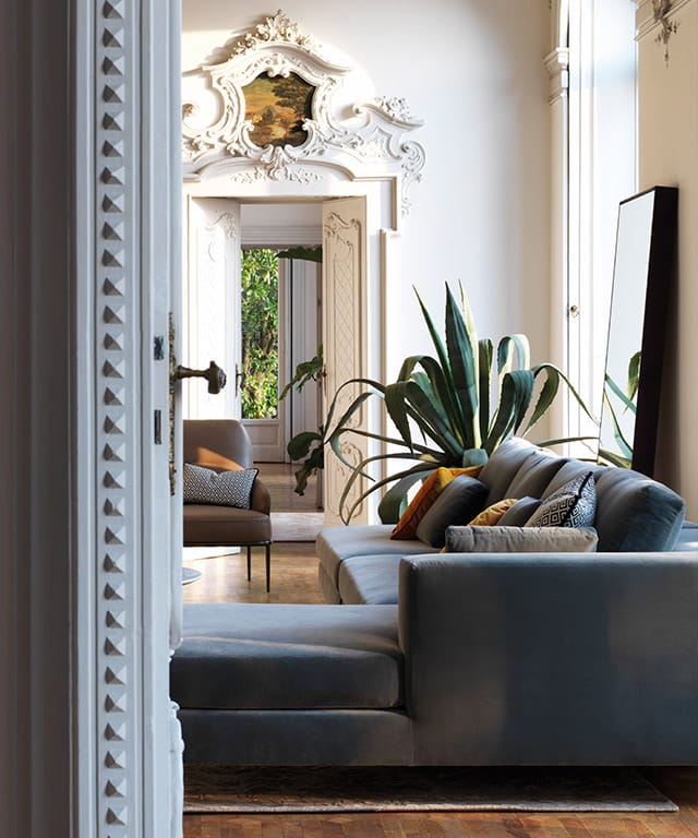 Тканевый диван с полуостровом OAK Милан ARCH-00130890 - Вид №4