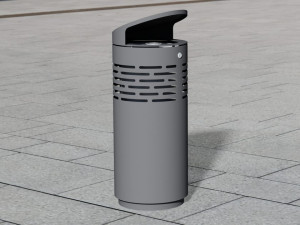 Держатель для мусора из нержавеющей стали с крышкой для наружного использования