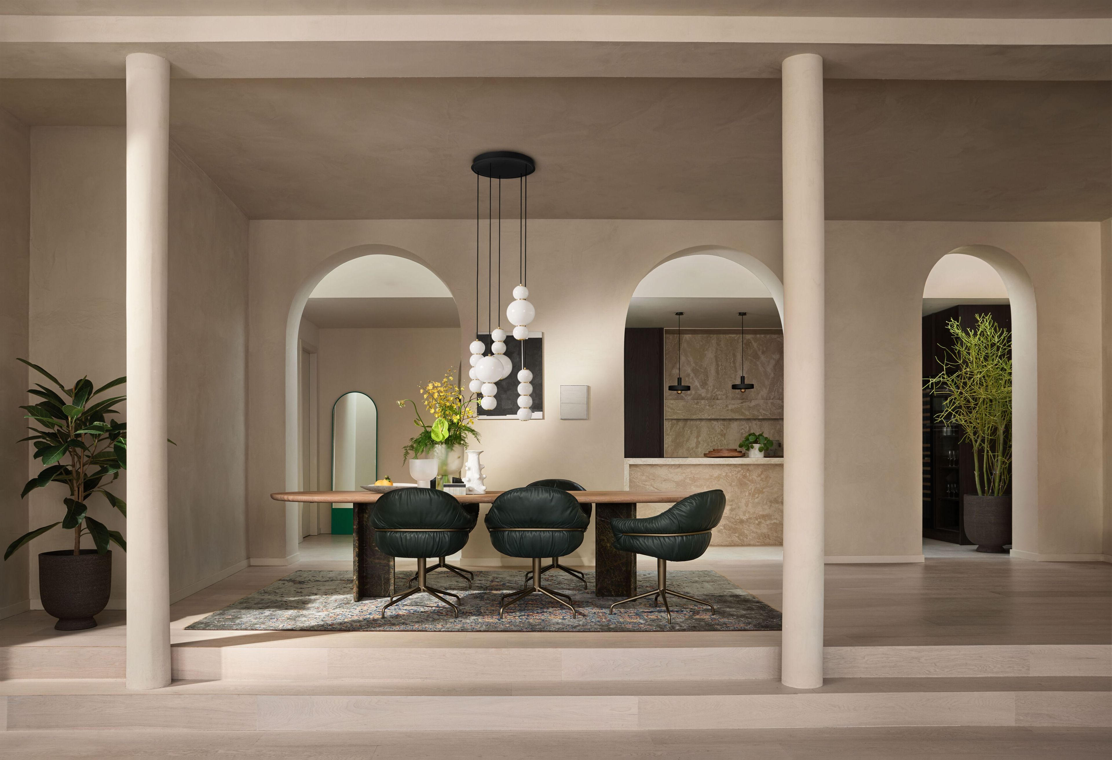 Тканевый поворотный стул с подлокотниками Freifrau Marie ARCH-00006827 - Вид №1