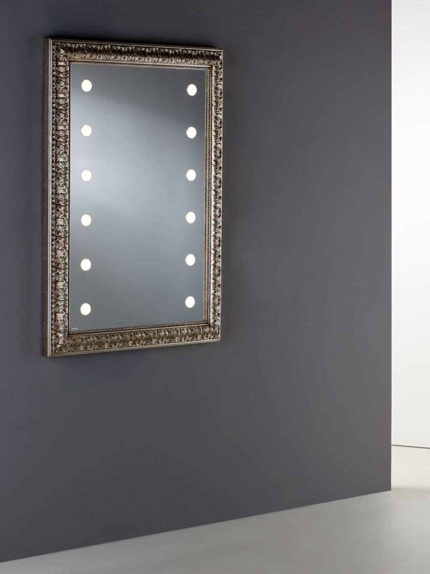 UNICA by Cantoni Прямоугольное настенное деревянное зеркало со встроенной подсветкой Mf sun-id-1366247 - Вид №5