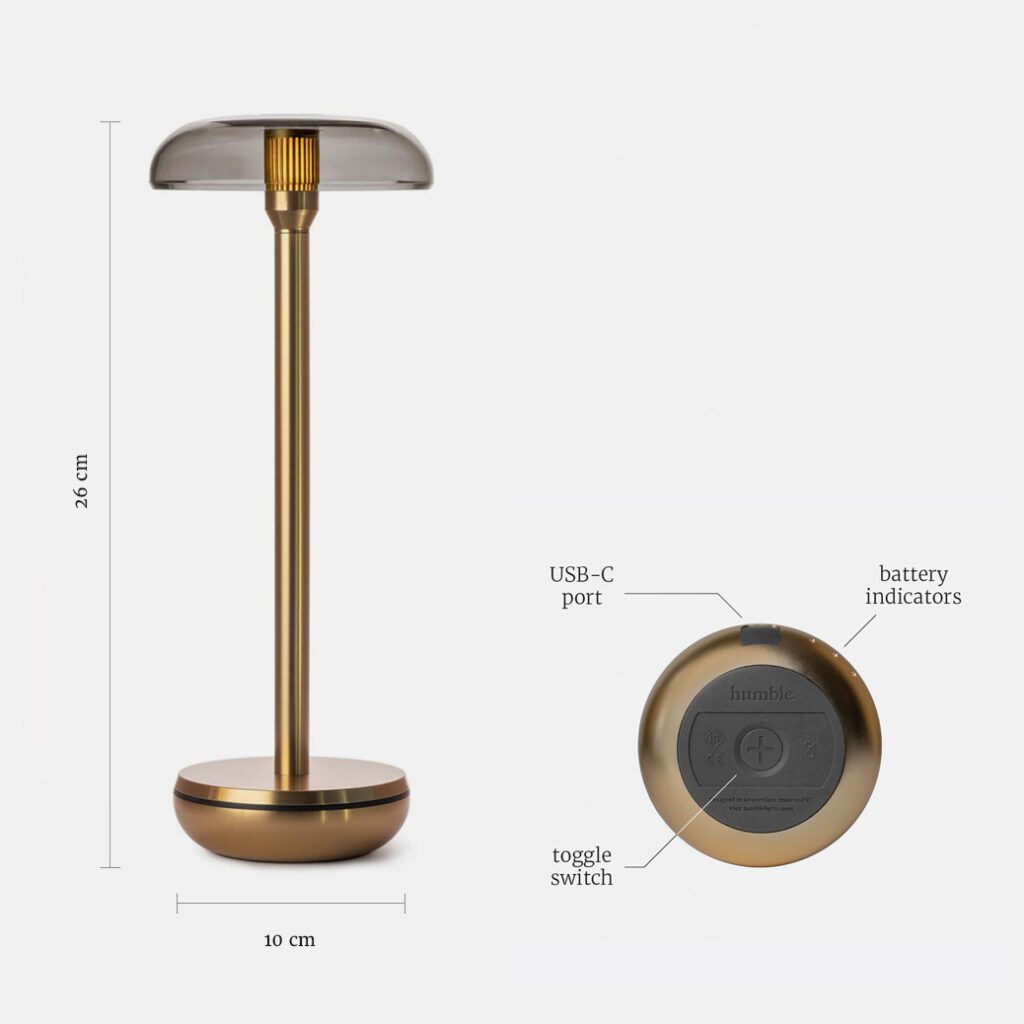 Алюминиевая настольная лампа с диммером Humble Air ARCH-00132373 - Вид №3