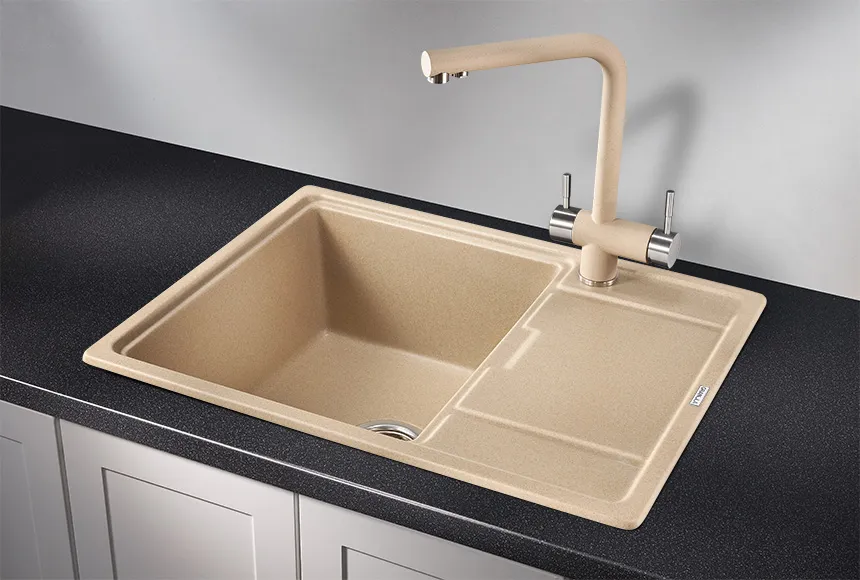 6503, ПЕСОК, кухонная мойка, кварц GRANULA 6503-ST152