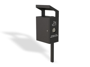 Оцинкованная стальная корзина для мусора для собак