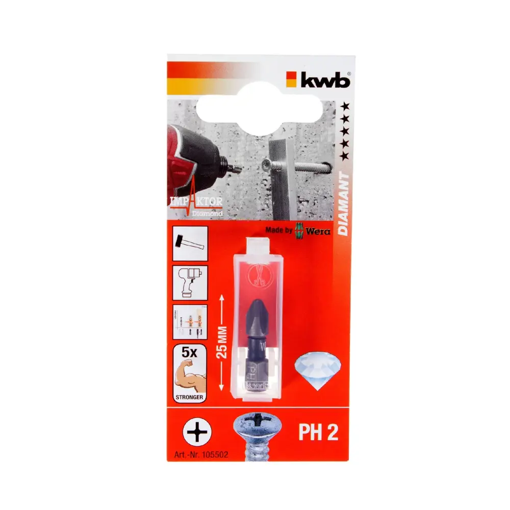 Бита impaktor KWB PH2, 25 мм STLM-2013742 - Вид №1