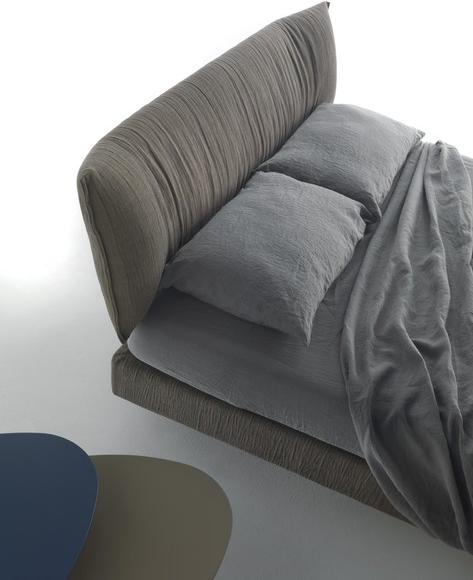 Caccaro Двуспальная кровать из ткани с мягким изголовьем Letti tessili sun-id-1494971 - Вид №4