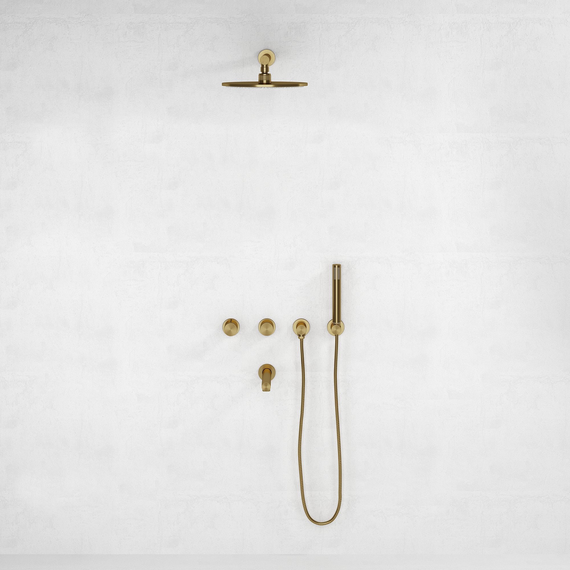 Набор настенных ванн из нержавеющей стали с отдельными розетками LUSSO Urban ARCH-00084582 - Вид №3