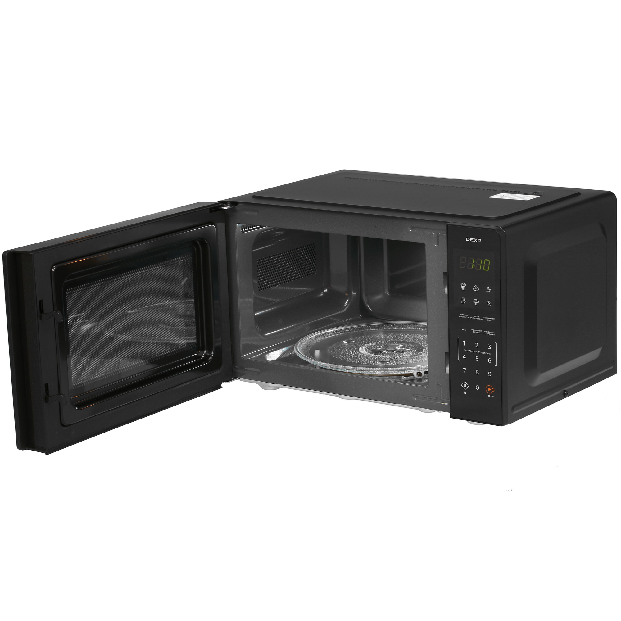 5426877 Микроволновая печь DEXP EL-90 зеркальный, черный STDN-0144288 - Вид №4