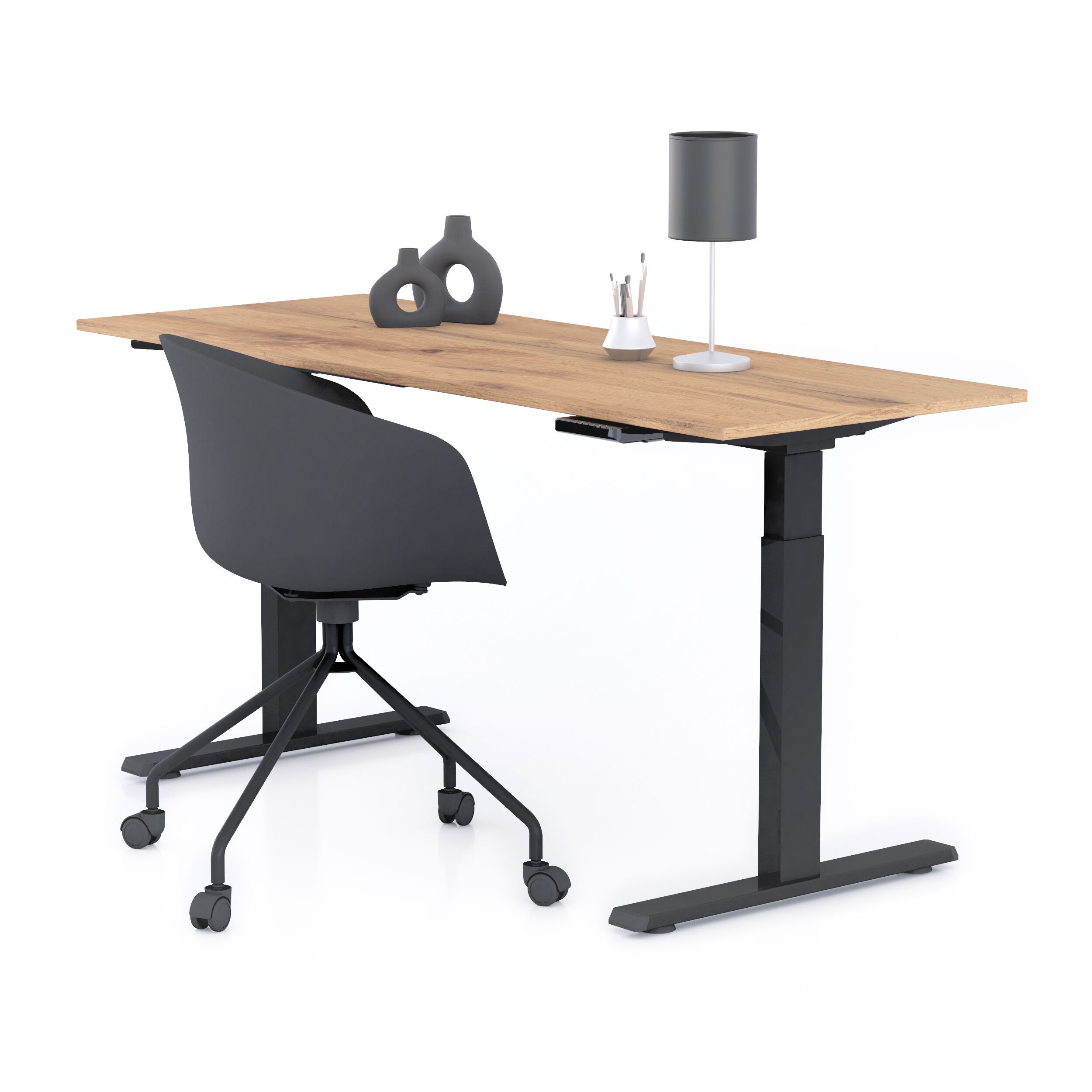 Прямоугольный стол с регулируемой высотой в меламине с электрическим движением Mobili Fiver Clara ARCH-00141252 - Вид №45