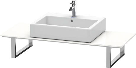 XL010C07979 Консоль для накладных раковин и встраиваемых умывальников, для пристенного варианта X-Large #XL010C 480 мм Орех натуральный, декор Duravit - Вид №2