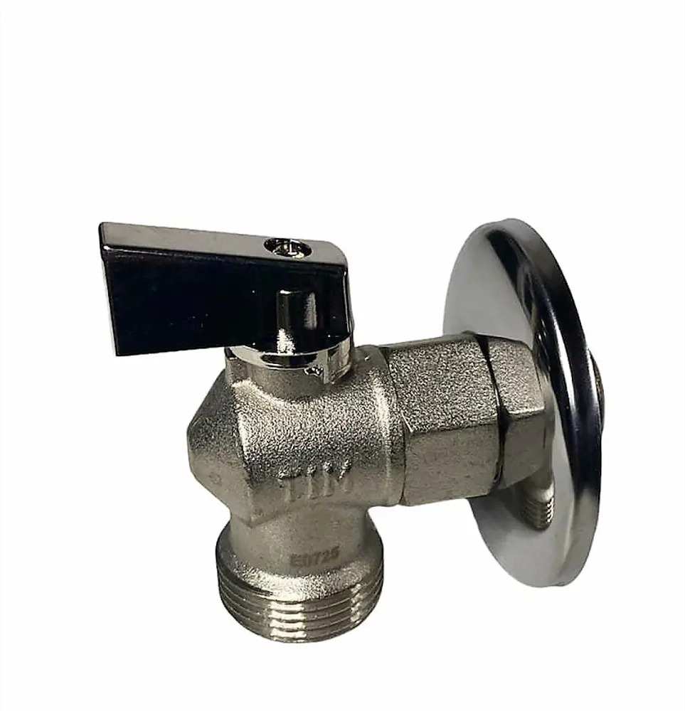 91029369 Кран угловой TIM BL5809A для подключения приборов 1/2"x3/4" никель STLM-0805093