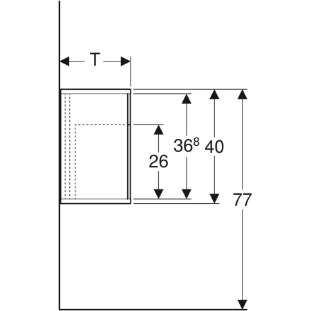 840237000 Шкафчик Geberit iCon с многофункциональным ящиком Geberit  - Вид №4