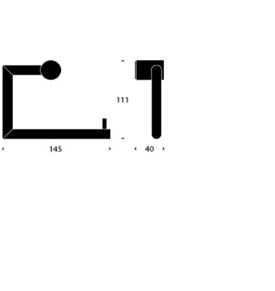 FROST Держатель туалетной бумаги 1 » белый Нержавеющая сталь Белый N1909-W  - Вид №1