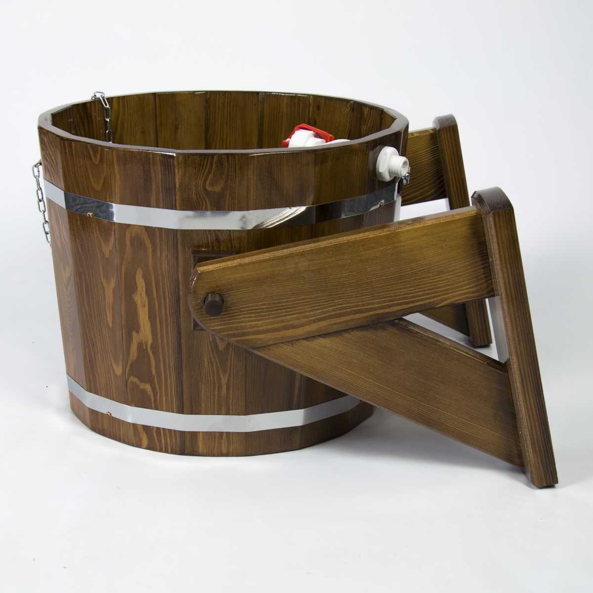 144 Обливное устройство из лиственницы 20 литров (лиственница морёная) Alyarus  - Вид №4