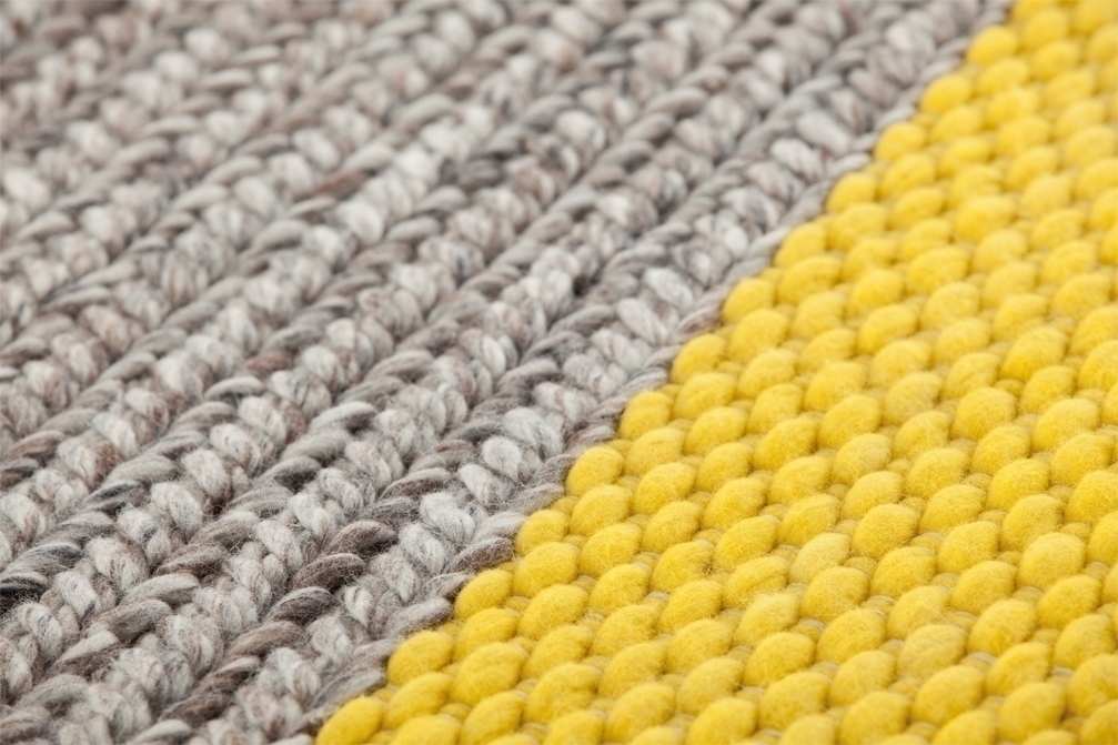 070812 Ковер Plait Yellow 160х160 GAN Mangas Space  - Вид №2