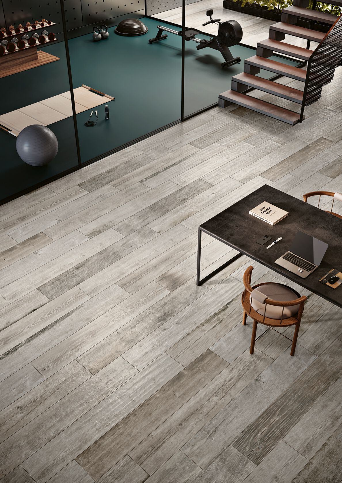 Пол из керамогранита под дерево Love Tiles шале ARCH-00144308 - Вид №1