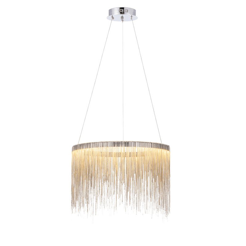 Светильник подвесной 35з50 см серебряный Delight Collection 10010P/D600 DELIGHT COLLECTION ДИЗАЙНЕРСКИЕ 00-3883141 Прозрачный;серебро  - Вид №1
