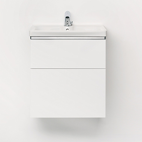 9610121101 IDO Glow напольная тумба под умывальник, с двумя ящиками, W = 880 мм, W1 = 900 мм, белый - Вид №1