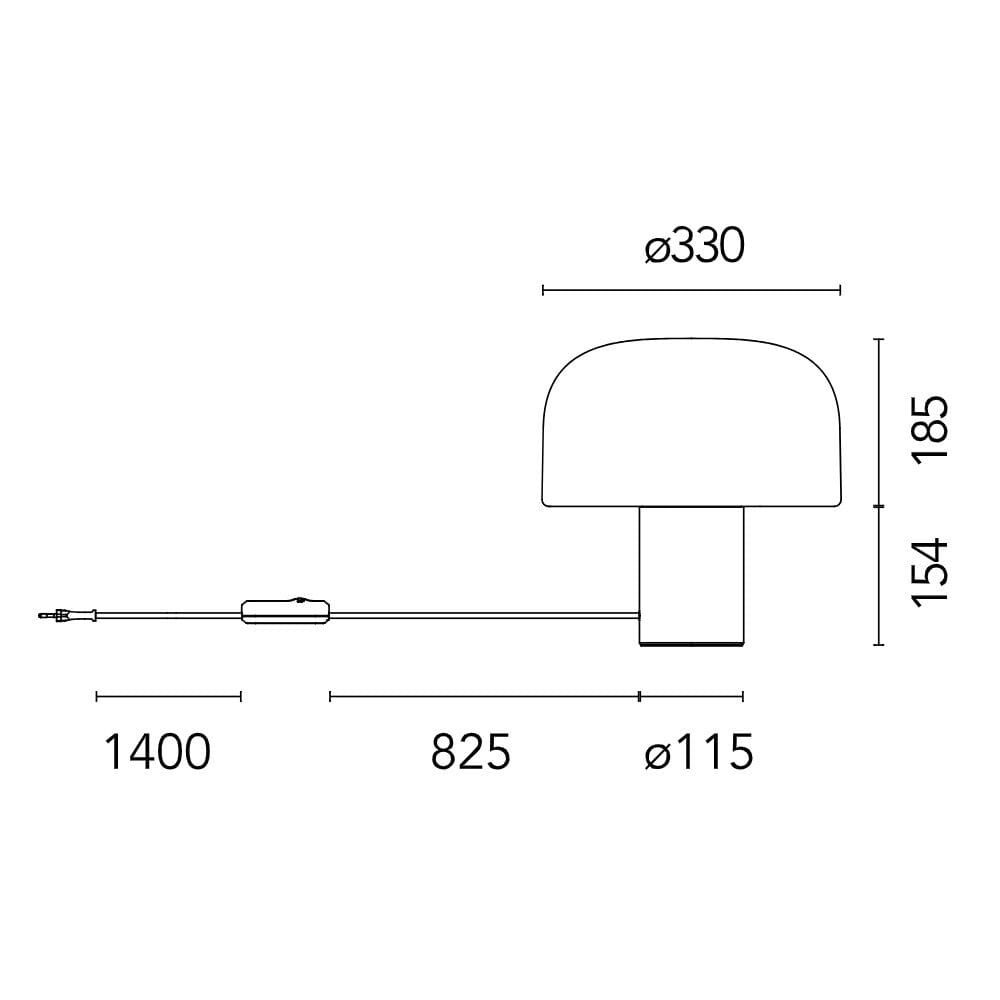 Диммируемая настольная лампа из опалового стекла Flos Bellhop ARCH-00052402 - Вид №9