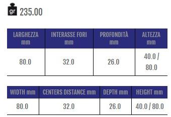 Cosma Ручка Zamak  24080  - Вид №1
