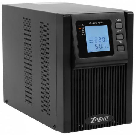 POWERMAN Online 3000 Plus Ups online 3000, lcd, dual conversion, 3000va, 2700w, 2 eurosockets with backup power, usb, rs232, snmp slot, rj11 / rj45 protection, external battery pack (not included), 215 х 315 х 475 mm, 8.9kg. POWERMAN Santreyd 