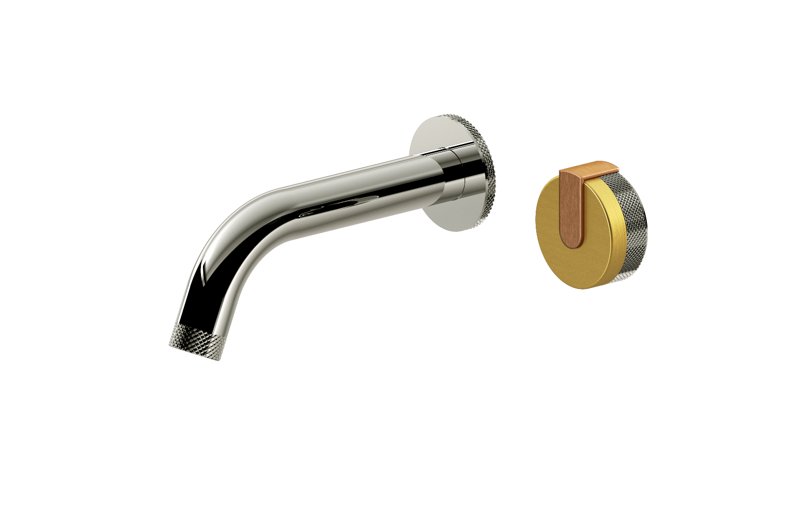 E-11535-R1BAU-L1BRG-PC Настенный прогрессивный смеситель скрытого монтажа для раковины GRAFF MOD+