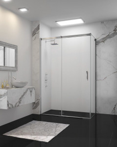 Дверь душевая для установки с боковой панелью GSC1025H L или R Merlyn Arysto Хромированный