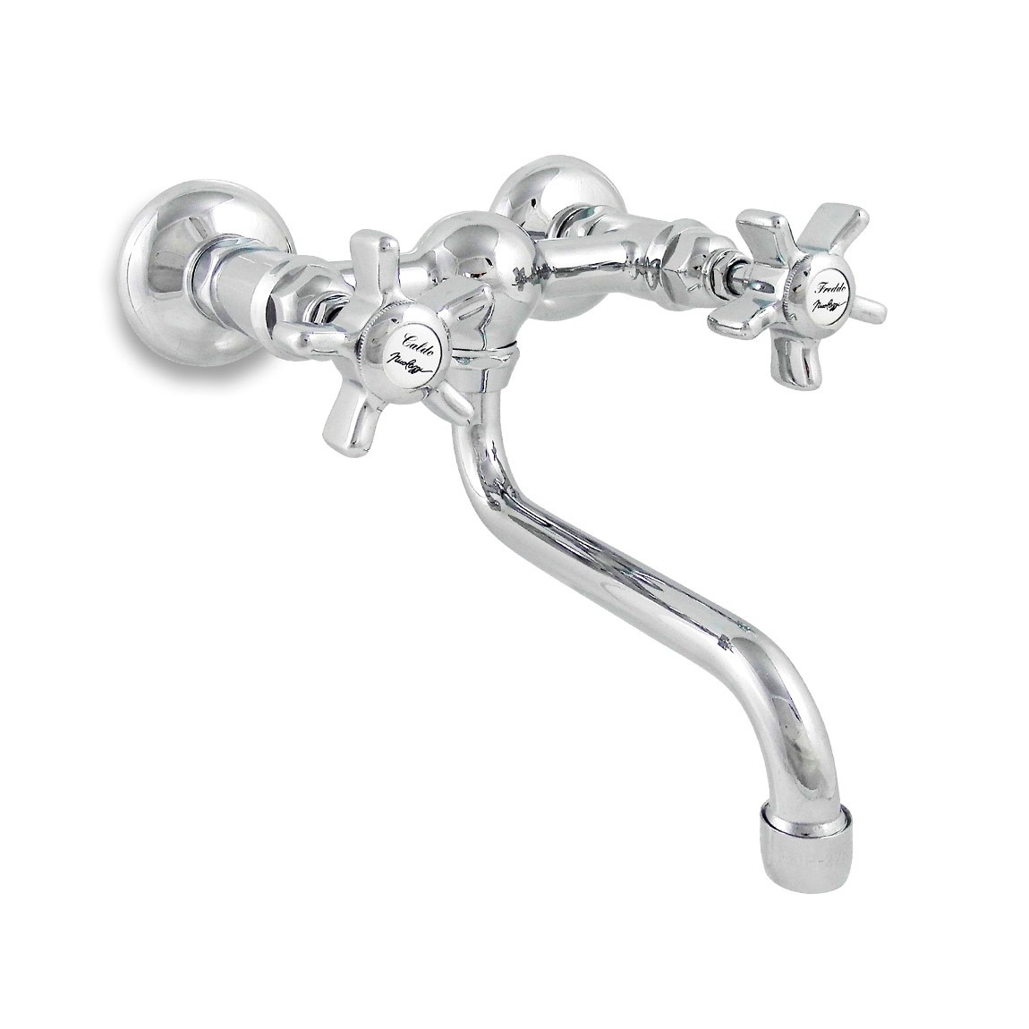 1455 ** 93 Смеситель для мойки настенный Nicolazzi Series Half Dome Crystal 