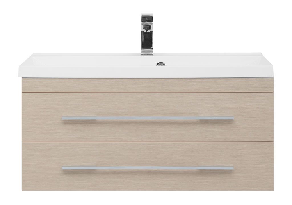 Тумба с раковиной Aquanet Нота NEW 90 светлый дуб 0017149400204119 - Вид №2
